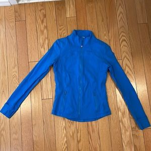 Lululemon Define stretch slim fit jacket (Luon) in azure blue